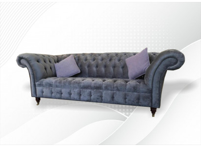 Chesterfield 3 miejsce do siedzenia xxl Podkładka Siedziba Couch Sofa Ustawić Big Couchen Szary Nowość