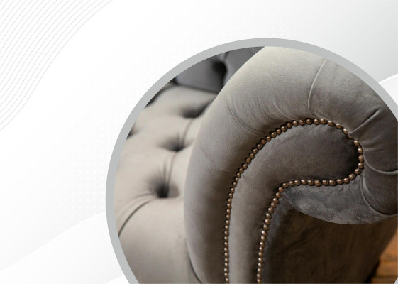 Sofa wypoczynkowa Pokój dzienny Materiał kanapy Szezlong Poduszka siedziska Chesterfield Nowość