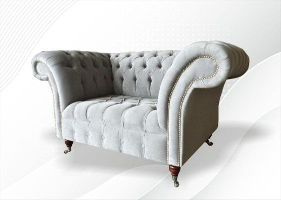 Chesterfield Fotel Couch Podkładka Sofa Włókienniczy Kanapy 1,5 miejsca do siedzenia jednoosobowe
