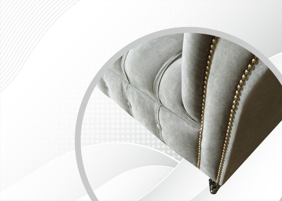 Chesterfield Fotel Couch Podkładka Sofa Włókienniczy Kanapy 1,5 miejsca do siedzenia jednoosobowe