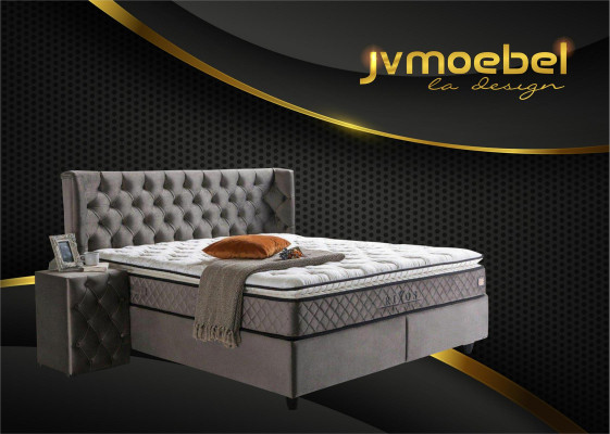 Nowoczesny design 2x Szafki nocne Chesterfield Włókienniczy Sypialnia Szafki nocne Nowość