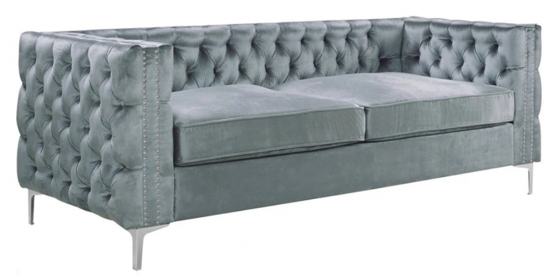turkusowa kanapa Chesterfield luksusowa kanapa Aksamit Materiał komplet wypoczynkowy Przyciski Podkładka nowość