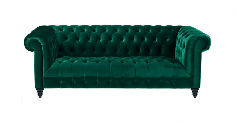 Chesterfield Turkis Couch Luxury Podkładka Meble Sofa z Przyciskami Trzyosobowa Aksamit
