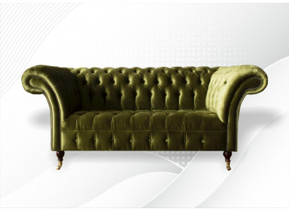 Sofa dwuosobowa 2 miejsce do siedzenia Classic Podkładka Nowe Kanapy Chesterfield Couch Nowe