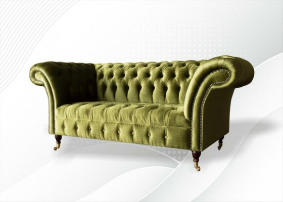Sofa dwuosobowa 2 miejsce do siedzenia Classic Podkładka Nowe Kanapy Chesterfield Couch Nowe