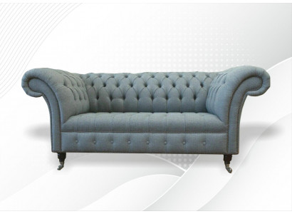 Chesterfield Sofa Kanapa Podkładka Designer 2 miejsce siedzące Ustawić Sofy Dwumiejscowe Nowe