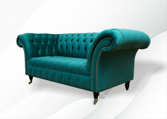 Sofa 2 miejsce do siedzenia Chesterfield Podkładka Design Luxury Couch Sofy Lounge Club Sofy