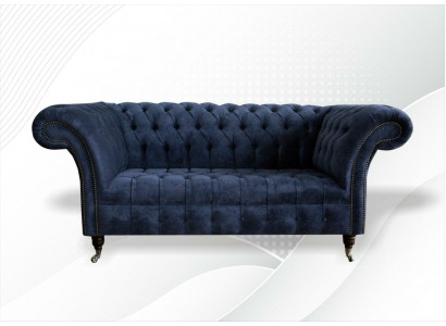 Kanapa Dwuosobowa Sofa Klasyczna Tekstylna Kanapa Podkładka Sofa 2 miejsce siedzące Aksamit Kanapy