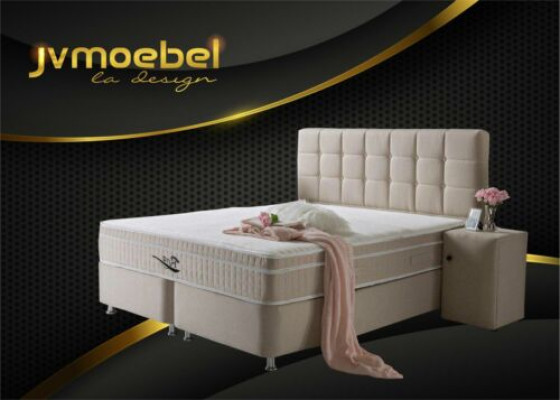 Noble box spring Zestaw 3-częściowy Stolik nocny Meble Luxus Sypialnia