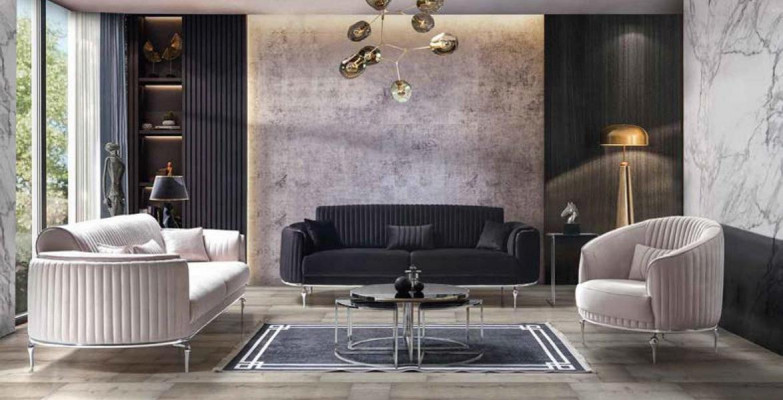 Zestaw sofowy 331 miejsce do siedzenia Kanapa Podkładka Lehn Sofa Ustawić Włókienniczy Materiał