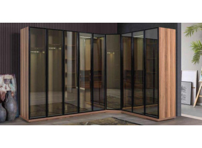 Szafa Walk-in Elementy szafki szklane Drzwi przezroczyste Szafki