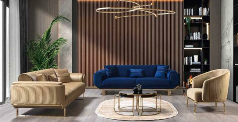 Luksusowa trzyosobowa sofa rozkładana nowoczesne kanapy Włókienniczy Materiał sofy 234cm