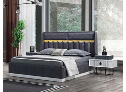 łóżko Sypialnia Led Light Rama łóżka Łóżko Podkładka Design Luxury