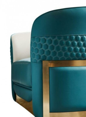 Zestaw sofowy Chesterfield Podkładka Sofa Couch 3+1 Ustawić Skórę Włókienniczą Materiał