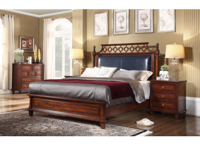 Designerskie włoskie meble Łóżko Double Bedroom 180x200cm Nowe łóżko Skóra