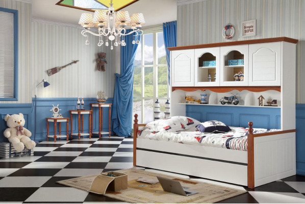 Łóżko Dziecięce Młodzieżowe Pokój Łóżko Drewno Sypialnia Living Country House Meble Nowe