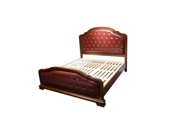Łóżko Podkładka Design Luksusowe podwójne łóżko hotelowe Małżeństwo Sleep Pokój Skóra 180x200cm