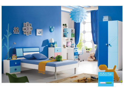 żłobek Zestaw Łóżko Szafa Modern Youth Sleep Pokój Nowy 4-częściowy zestaw
