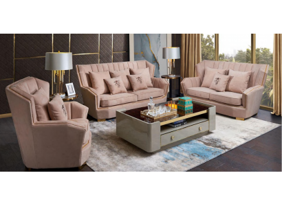 Podkładka Couchen Couch Modern Luxury Zestaw sofowy 3+2+1 miejsce do siedzenia Zestaw Design Sofa Nowość