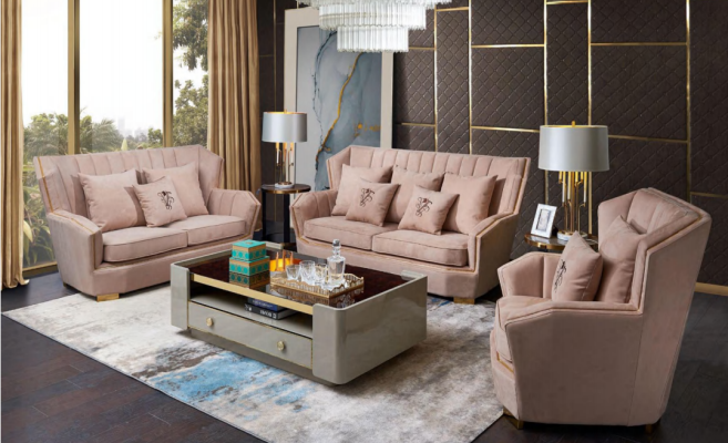 Podkładka Couchen Couch Modern Luxury Zestaw sofowy 3+2+1 miejsce do siedzenia Zestaw Design Sofa Nowość