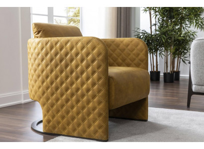 Fotel EarsFotel CocktailFotel miejsce siedzące Nowoczesna sztuczna skóra Yellow Design