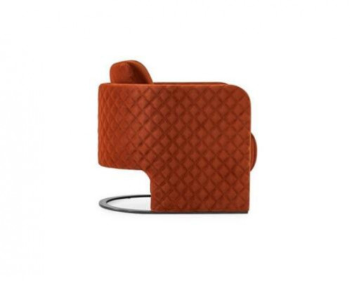 Fotel EarsFotel CocktailFotel miejsce siedzące Modern Material Czerwony Design Siedziba