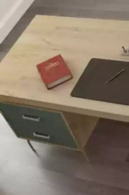 Meble biurowe 4 sztuki. Zestaw Biurko Szafka na dokument Kredens stolik kawowy