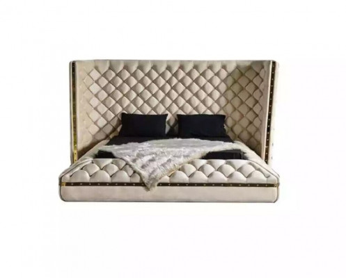 Sypialnia Zestaw Chesterfield Meble Design Łóżko Szafa Lustro 7-częściowy.