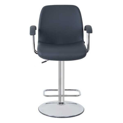Nowoczesny Szary Krzesło Designerski Stołek Barowy Metalowy Stylowy Luksusowy Meble Stołek