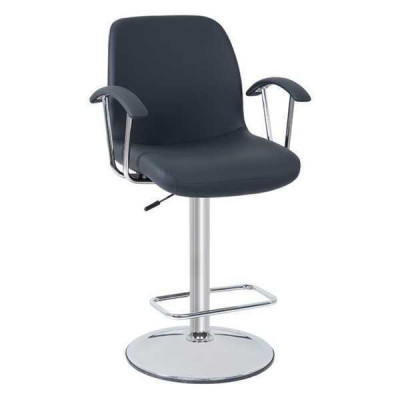 Nowoczesny Szary Krzesło Designerski Stołek Barowy Metalowy Stylowy Luksusowy Meble Stołek