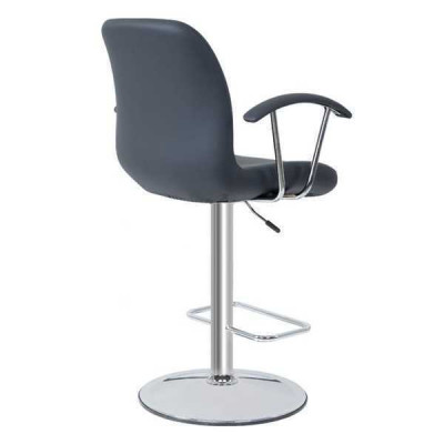 Nowoczesny Szary Krzesło Designerski Stołek Barowy Metalowy Stylowy Luksusowy Meble Stołek