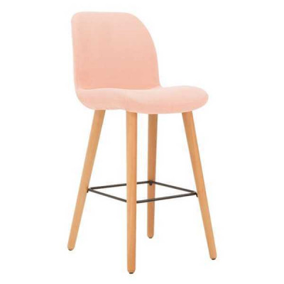 Nowoczesny designerski stołek barowy Rosa Krzesło Drewno stylowe luksusowe Meble Stołek Nowość