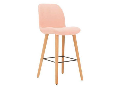 Nowoczesny designerski stołek barowy Rosa Krzesło Drewno stylowe luksusowe Meble Stołek Nowość