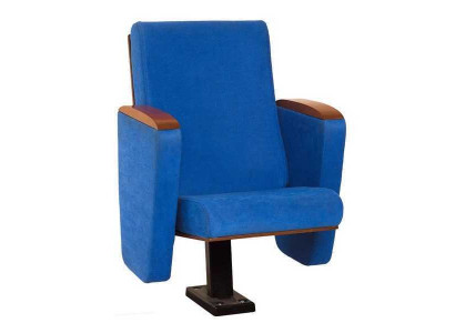 Fotel Art Deco Fotel Sofa 1 miejsce do siedzenia dla Theatre Design Luxury Blue Włókienniczy
