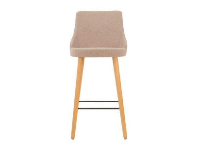 Nowoczesny Hoker Barowy Krzesło Designerskie Drewno Krzesło do Jadalni Stołek Bar Beżowy Nowość