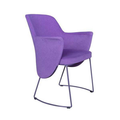 Krzesło do jadalni Krzesło krzesło kuchenne Fotel miejsce siedzące Materiał Modern Drewno Fioletowy