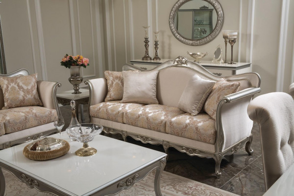 Sofa trzyosobowa 3 miejsce do siedzenia, sofy luksusowe kanapy włókiennicze duże, designerska podkładka