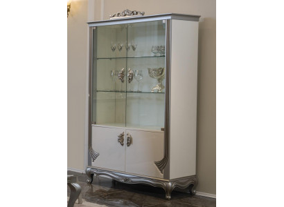 Galota Luxury Drewno Szafki Włoskie Meble Salon Kredens Szkło