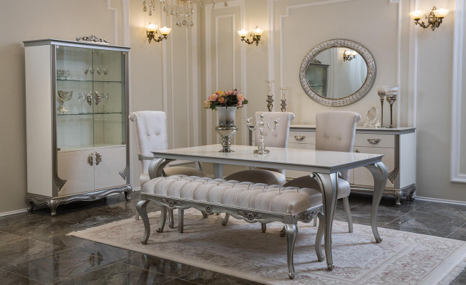 Galota Luxury Drewno Szafki Włoskie Meble Salon Kredens Szkło