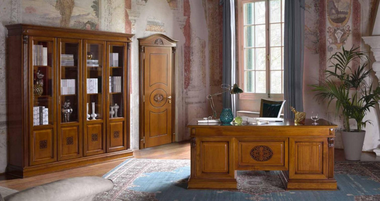 Biurko Biurko Tabela Noble Drewno stoły Barokowy Rokoko Antyk Styl 185x90cm
