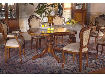 Klasyczny luksusowy Tabela Drewno stoły Barokowy Rokoko Deco Salon jadalniany w stylu Antyka