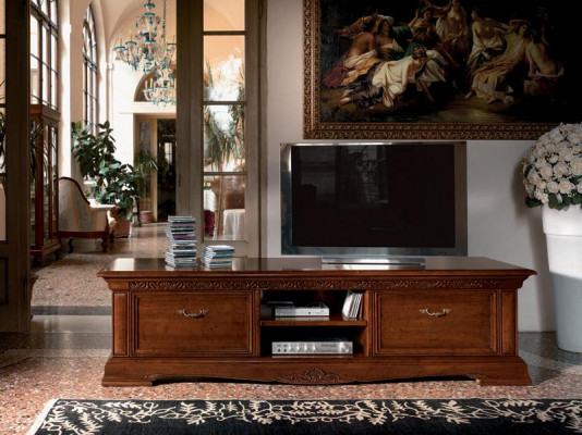 Design Kredens Kredens Side Low Board Szafa Salon RTV Półka Luxury Drewno Nowość