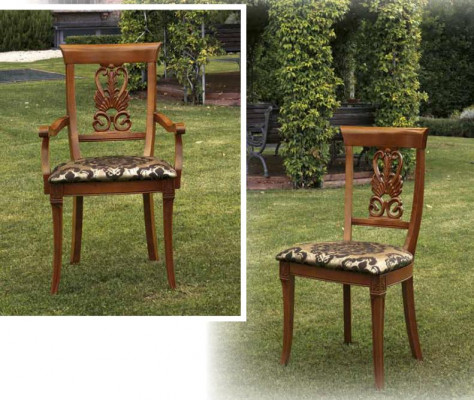 Krzesło Brown Design Salon Drewno jadalnia Krzesła Podkładka z podłokietnikiem