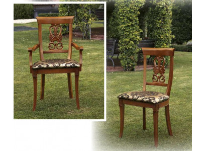 Krzesło Brown Design Salon Drewno jadalnia Krzesła Podkładka z podłokietnikiem
