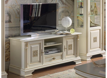 Komoda Rtv Szafa Dekoracyjna Kredens Salon Klasyczny Komody Drewno Niskie
