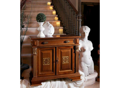 Klasyczna szafka ścienna Kredens Drewno Buffet Gablota Luxus Szafa Meble