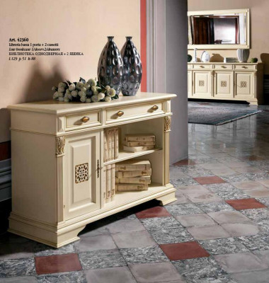 Włoski Design Meble Antyk - Drewno Bar Kredens Szafa Kredens