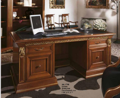 Biurko Biuro Tabela Classic Designerskie Biuro stoły Barokowe Rokoko Solidne drewno