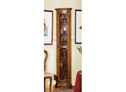 Design Meble Włoskie Brązowe Gablota Drewno Luksusowe Szafki Klasyczne Kredens