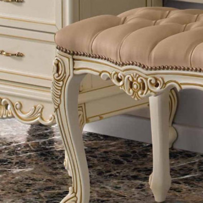 Toaletka Barokowe Rokoko Konsole stoły + Stołek Toaletka Make Up Tabela Solidne drewno